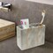 Resin Toothbrush Holder | Compact Multi-Slot Holder for Toothbrushes,Razors & Makeup Accessories | Marble Finish